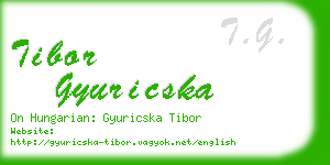 tibor gyuricska business card